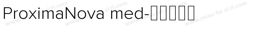 ProximaNova med字体转换